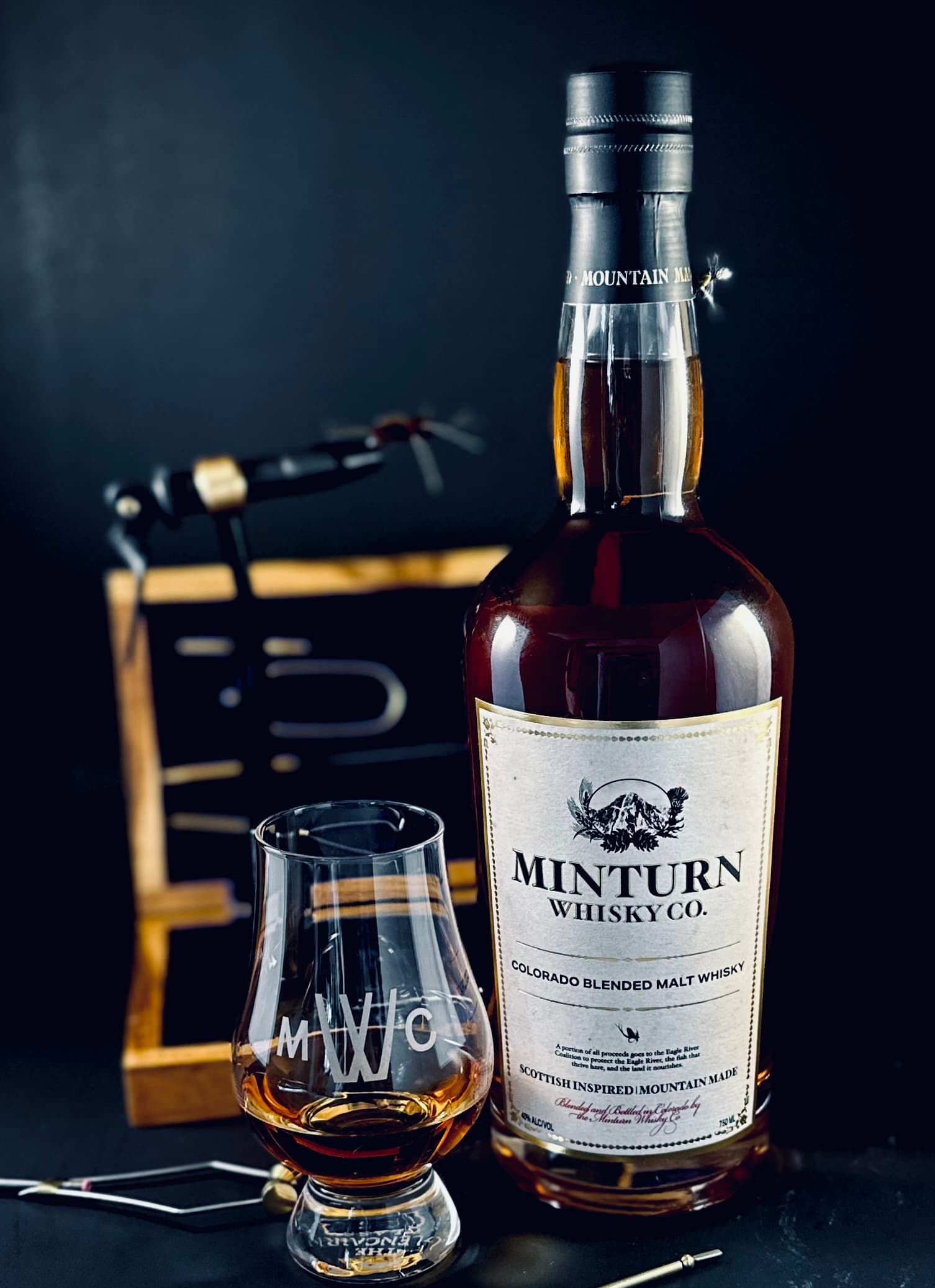 Colorado Blended Malt Whisky - Crystal Glass